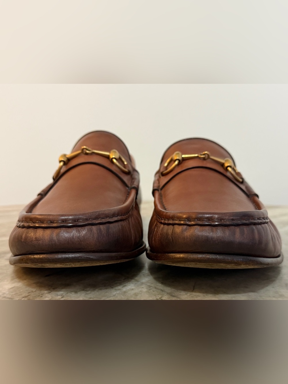 GUCCI 1953 Horsebit Leather Loafer Brown 13 / 13.5 US $1000 Brixton Jordaan - Picture 7 of 10